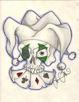 Jester Skull in Color