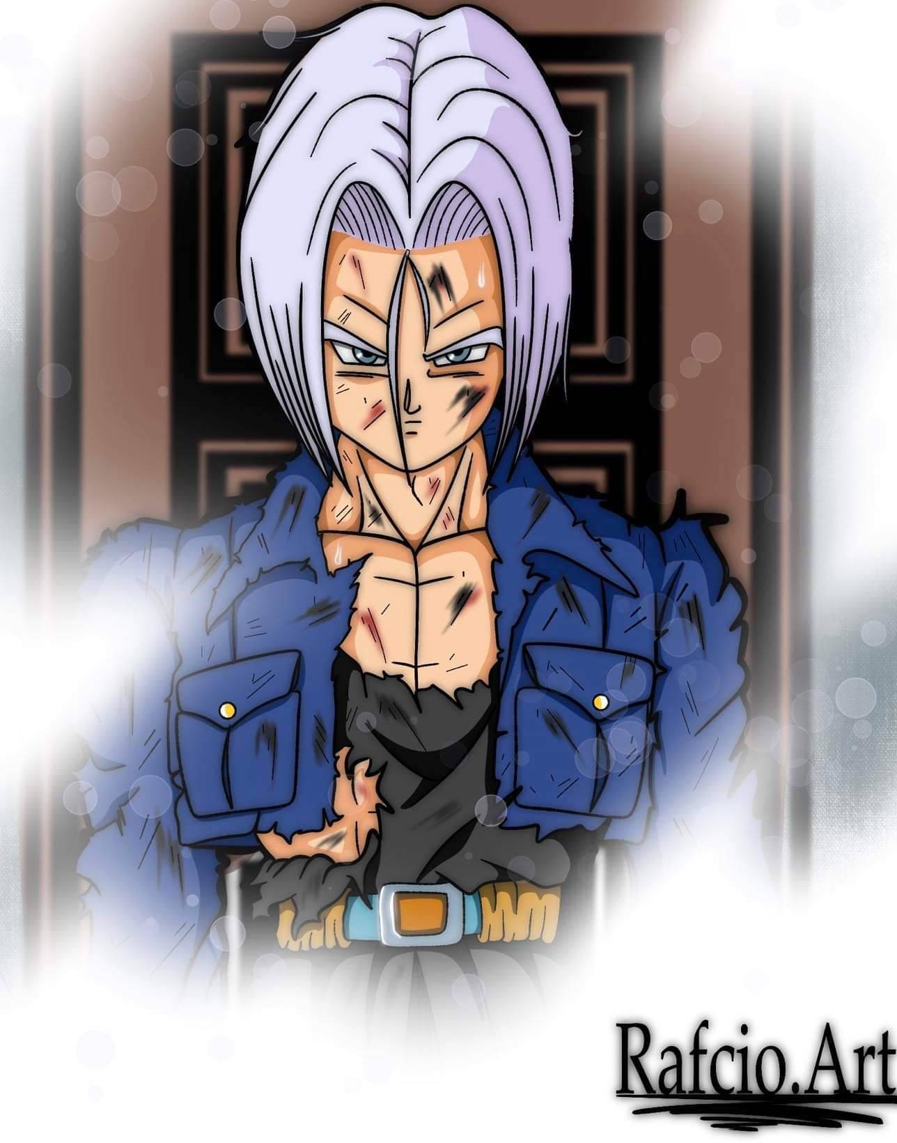 Trunks back from the Hyperbolic Time Chamber. by RafcioArt on DeviantArt
