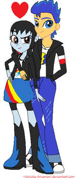 Arciel and Brad in Equestria Girls