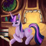 twilight sparkle reading