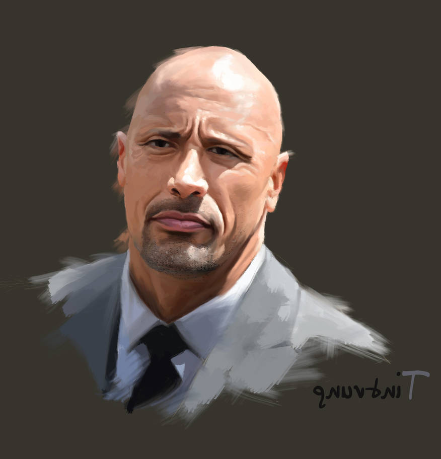 Dwayne Johnson - Digital Painting by Tin Trung by Tintrung on DeviantArt