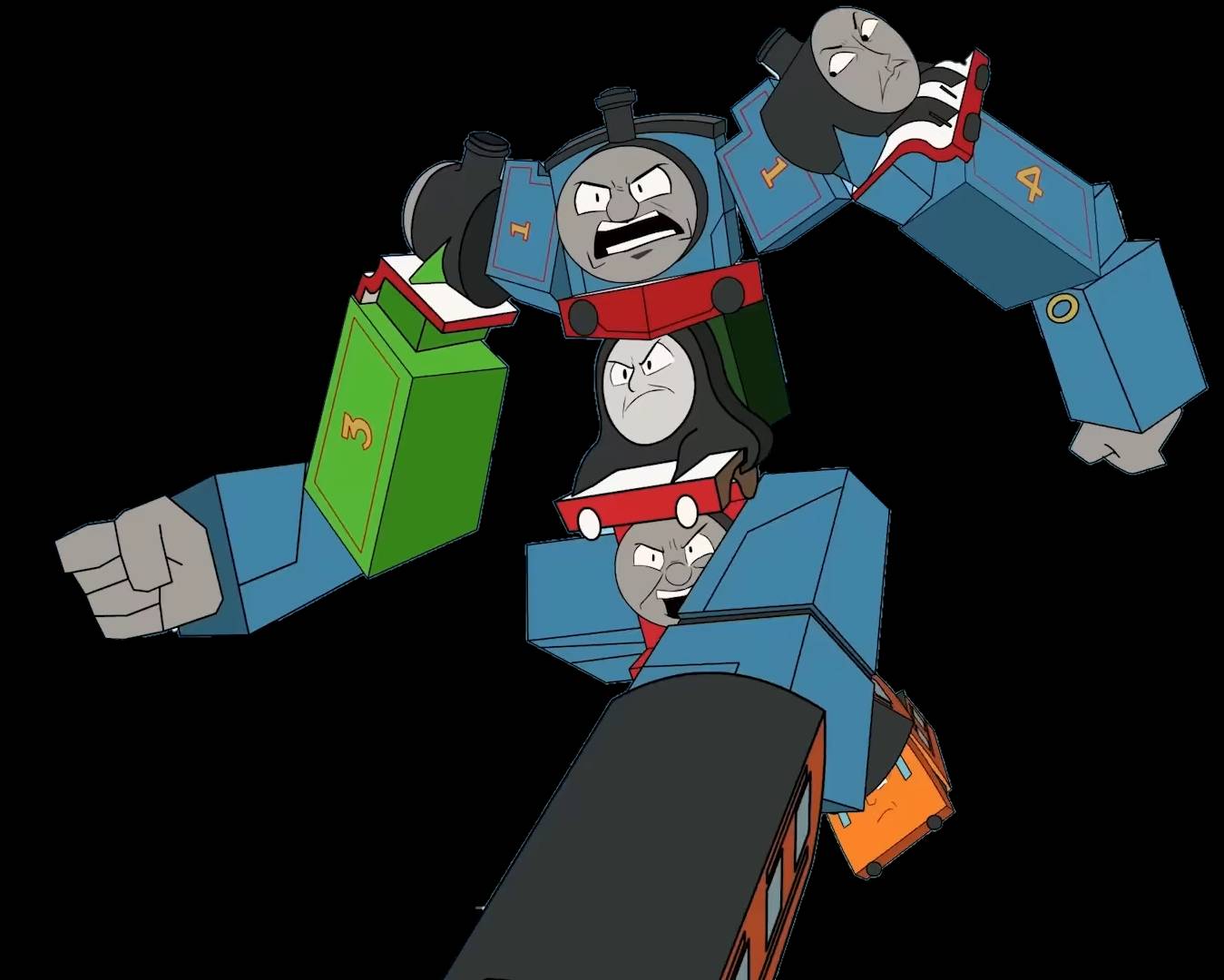 Tom Vs Train Performance Man vs Train Mega Opthomas Prime by Petrmhd on DeviantArt