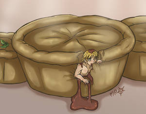 (Commission) Micro Adrien in meat pie