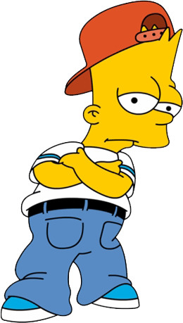 Bart Simpson as the I Didn't Do It Boy