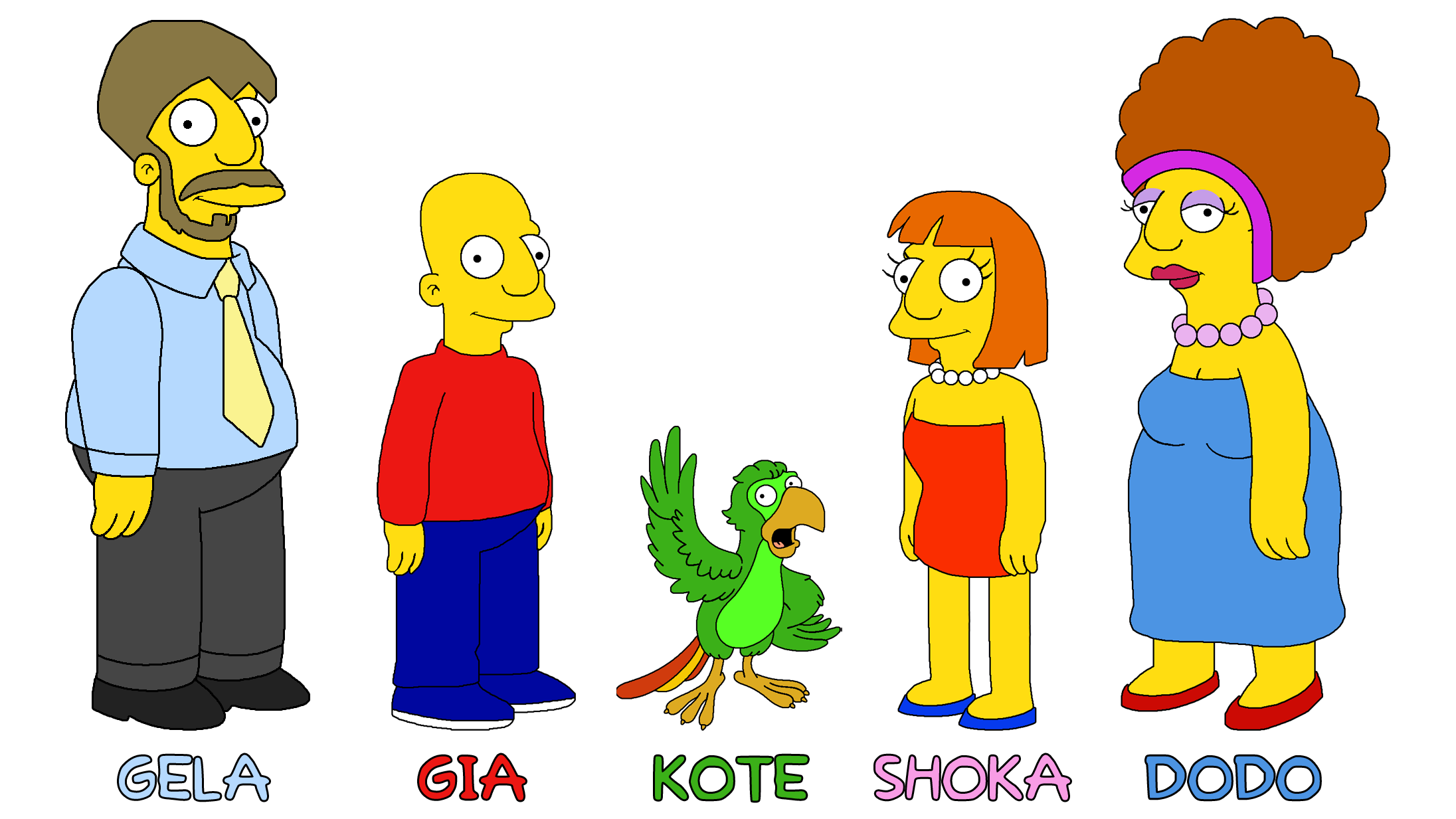 Sam Simpsons Deviantart The Samsonadzes in The Simpsons style by Arthony70100 on DeviantArt