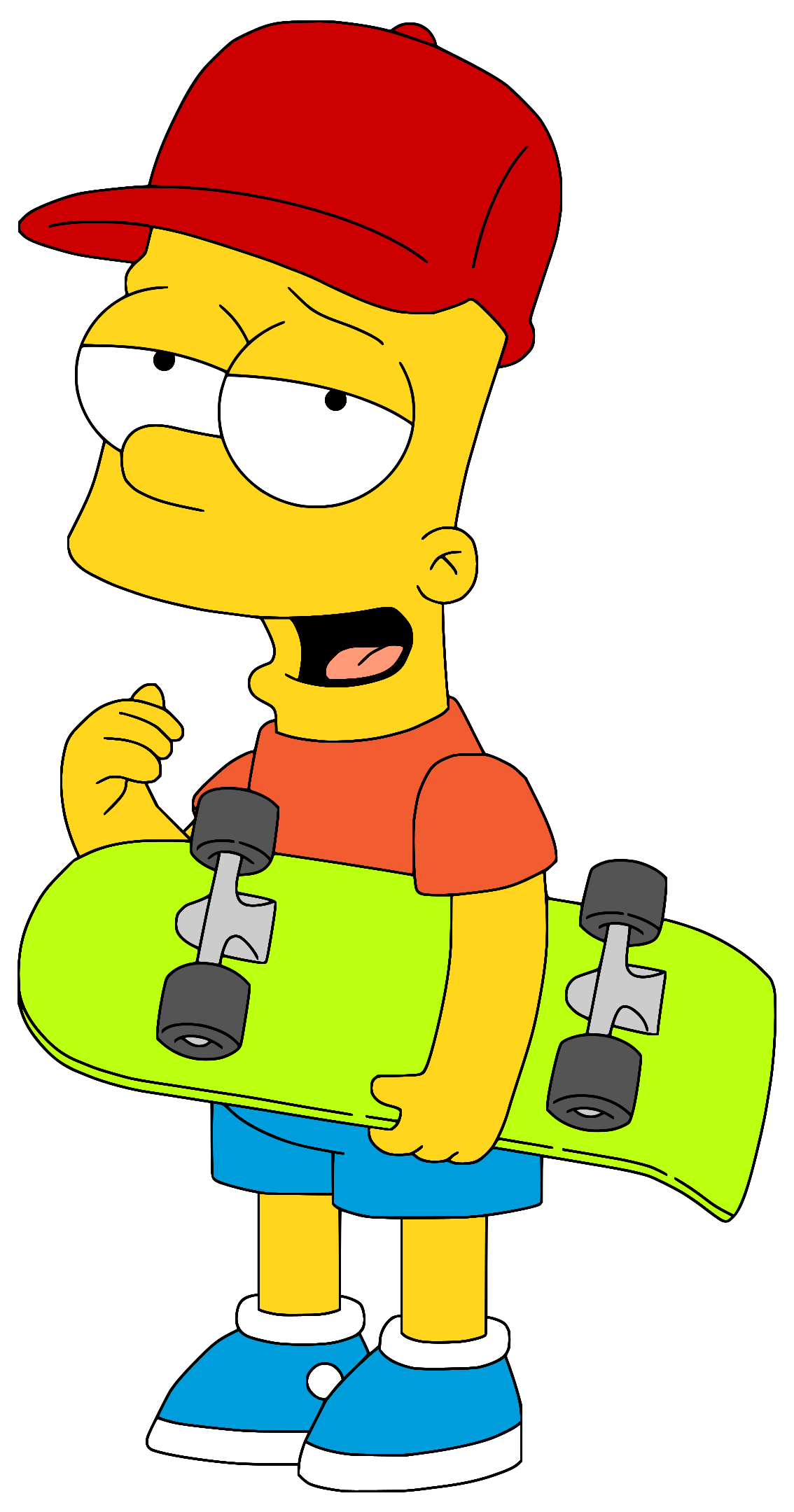 Bart Simpson With His Lucky Cap And His Skateboard By Arthony70100 On Bart Simpson With His Lucky Cap And His Skateboard By Arthony70100 On