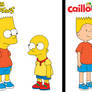 Bart Simpson meets Caillou (2 styles)