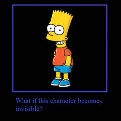 What if Bart Simpson becomes literally invisible?