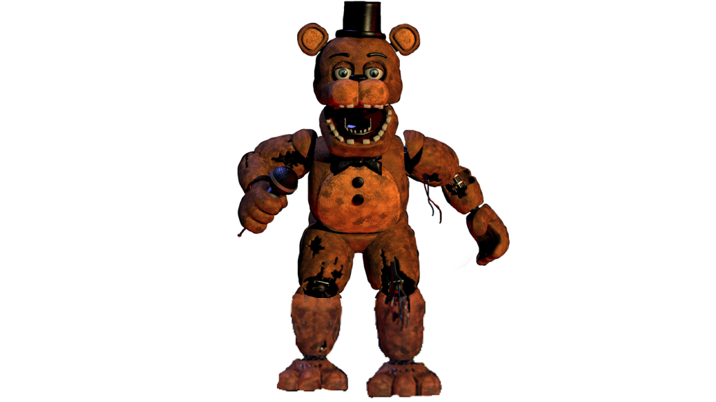 3D Render: Withered Freddy Transparent by MegaMario2001 on DeviantArt