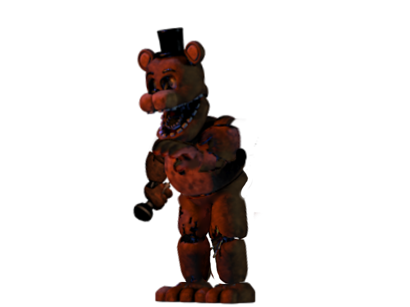 Original Freddy in Withered Freddy's pose — Weasyl