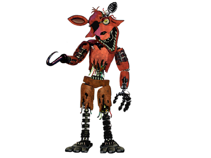 Blender/FNaF2] Withered Foxy Full Body by FnaFcontinued on DeviantArt