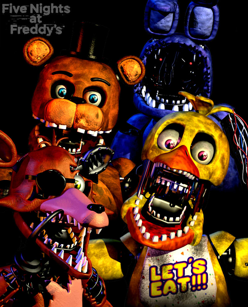 Anime Human Fnaf 2 Poster by BlackFireGaming on DeviantArt