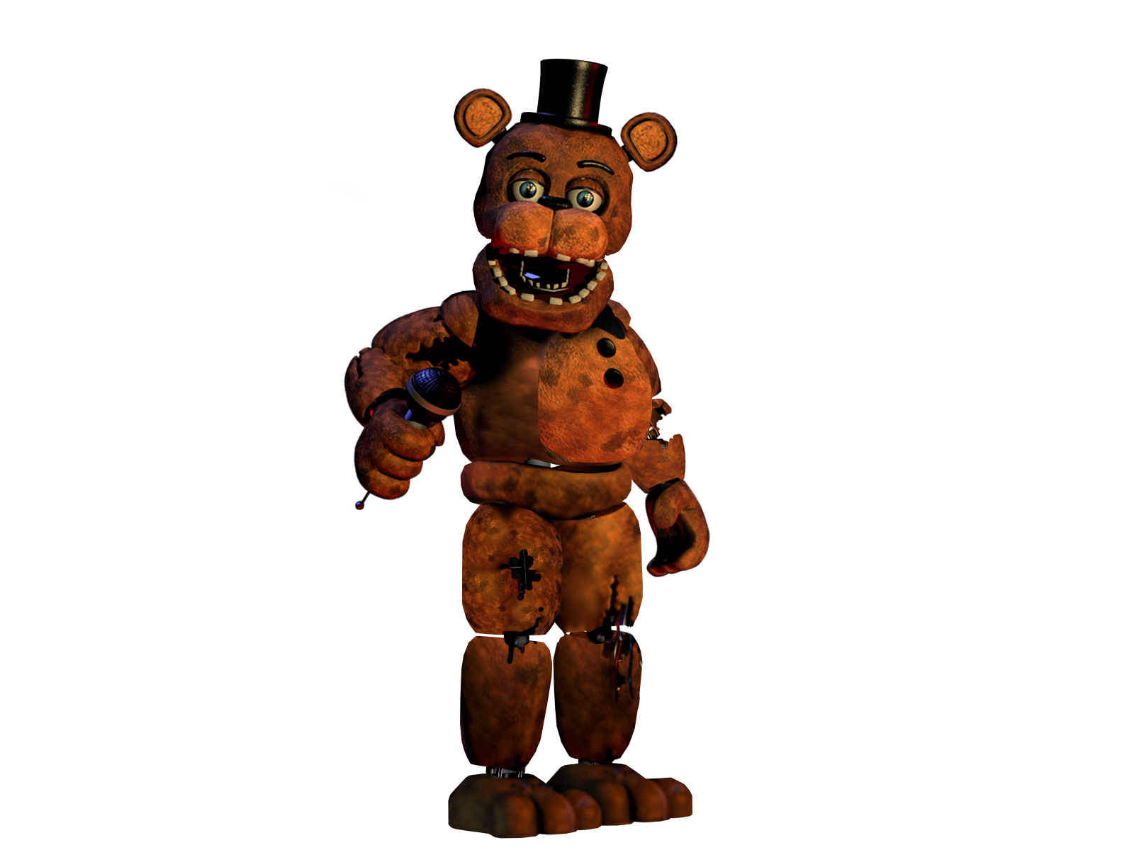 Fnaf Fixed Withered Freddy, HD Png Download - 720x1078 PNG 