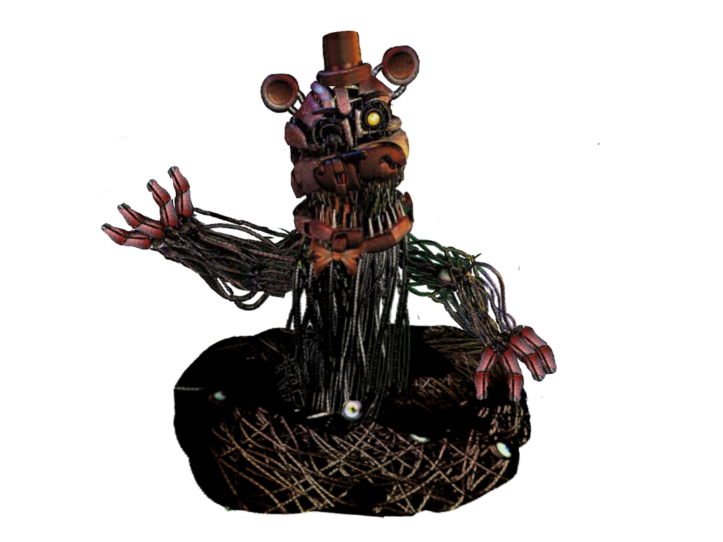 Concept Art For Twisted Freddy And Twisted Bonnie - Molten Freddy Full  Body, HD Png Download - 382x833(#1578657)