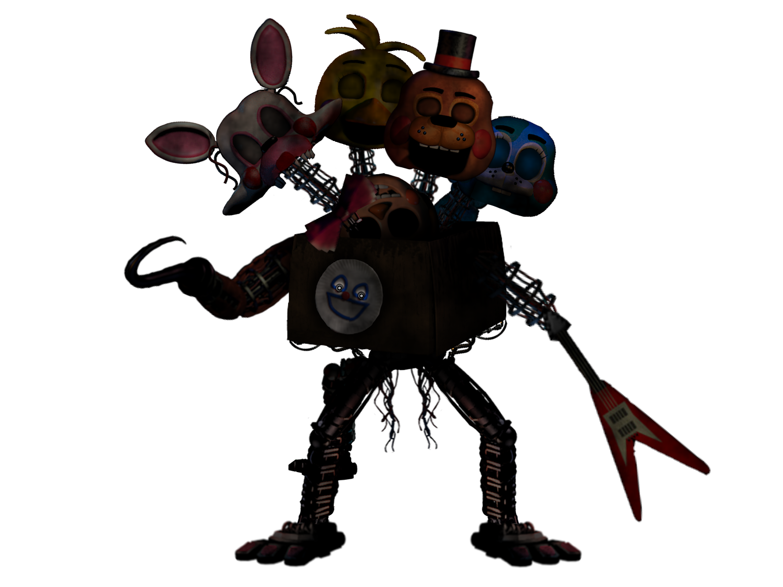 FNaF 1 Ignited Animatronics by Mariorainbow6 on DeviantArt