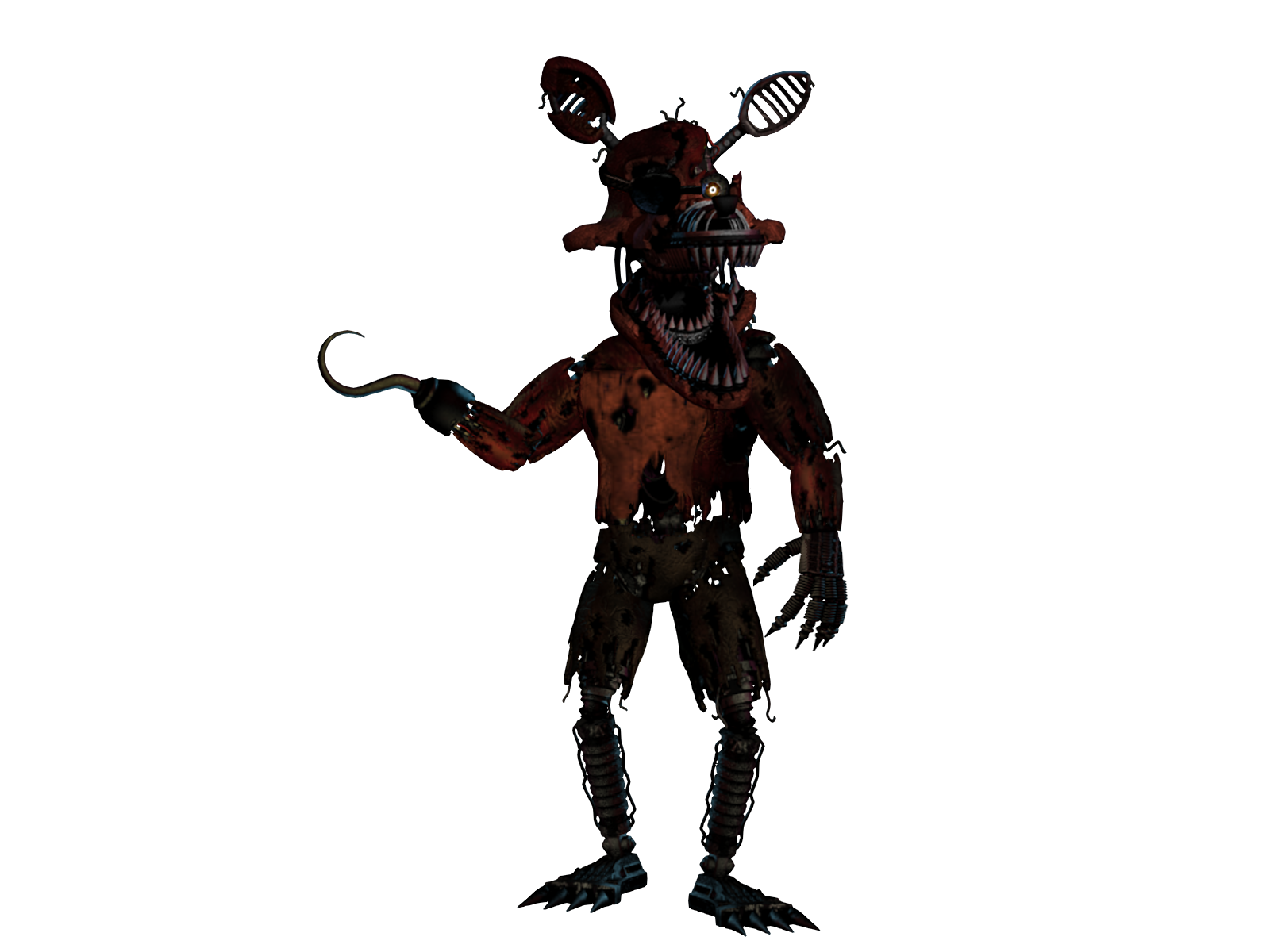 Withered foxy v transparent background PNG clipart