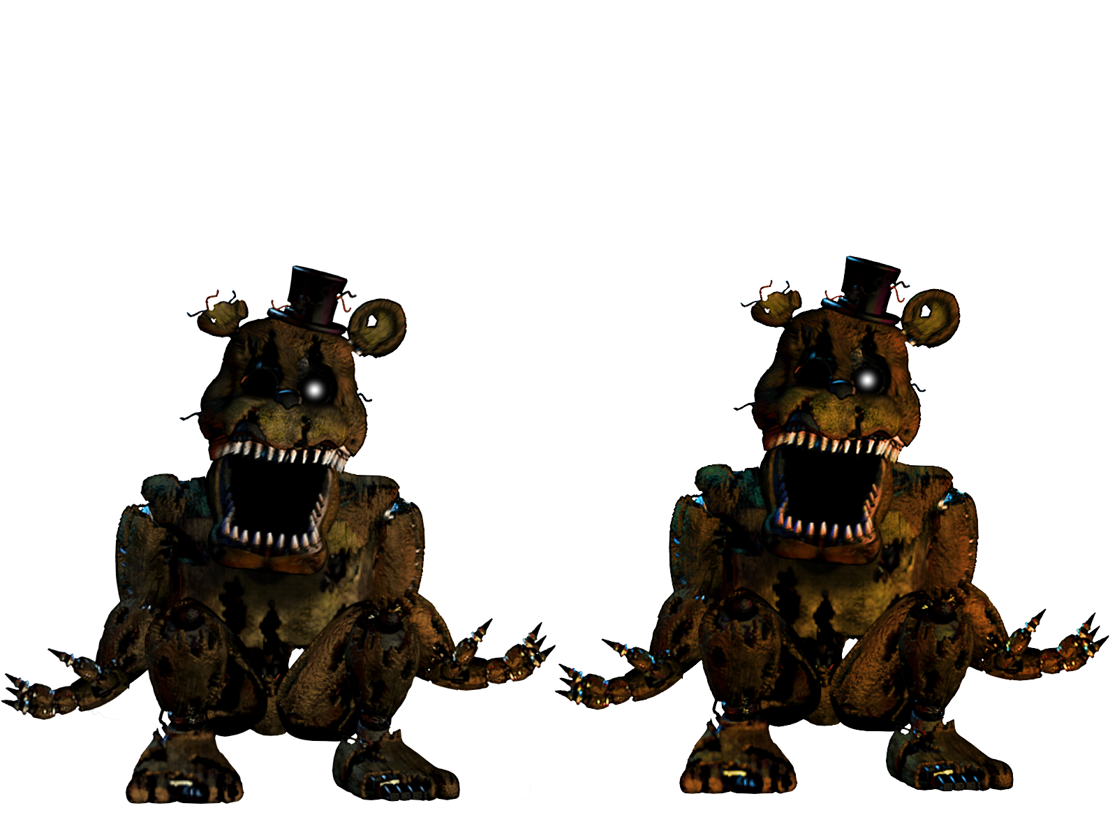 Fnaf UCN Nightmare Fredbear by Spring-o-bonnie on DeviantArt