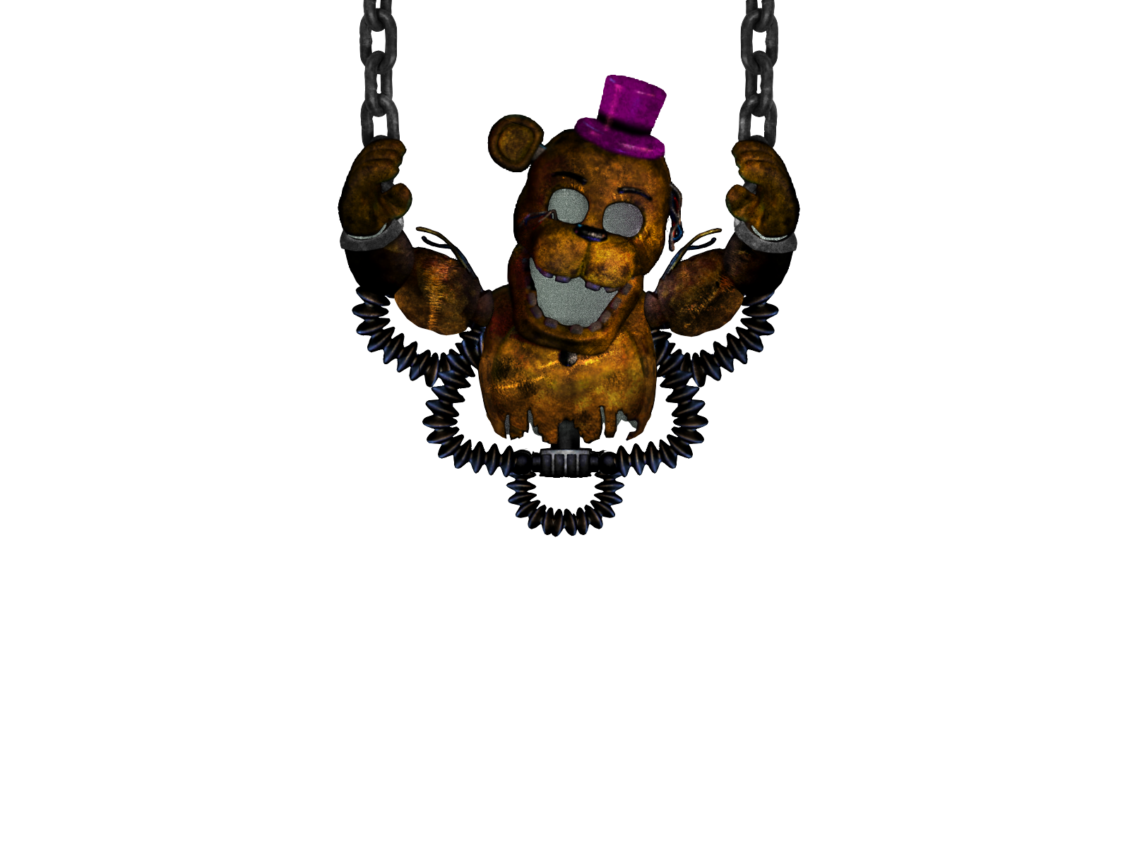 Fnaf UCN Nightmare Fredbear by Spring-o-bonnie on DeviantArt