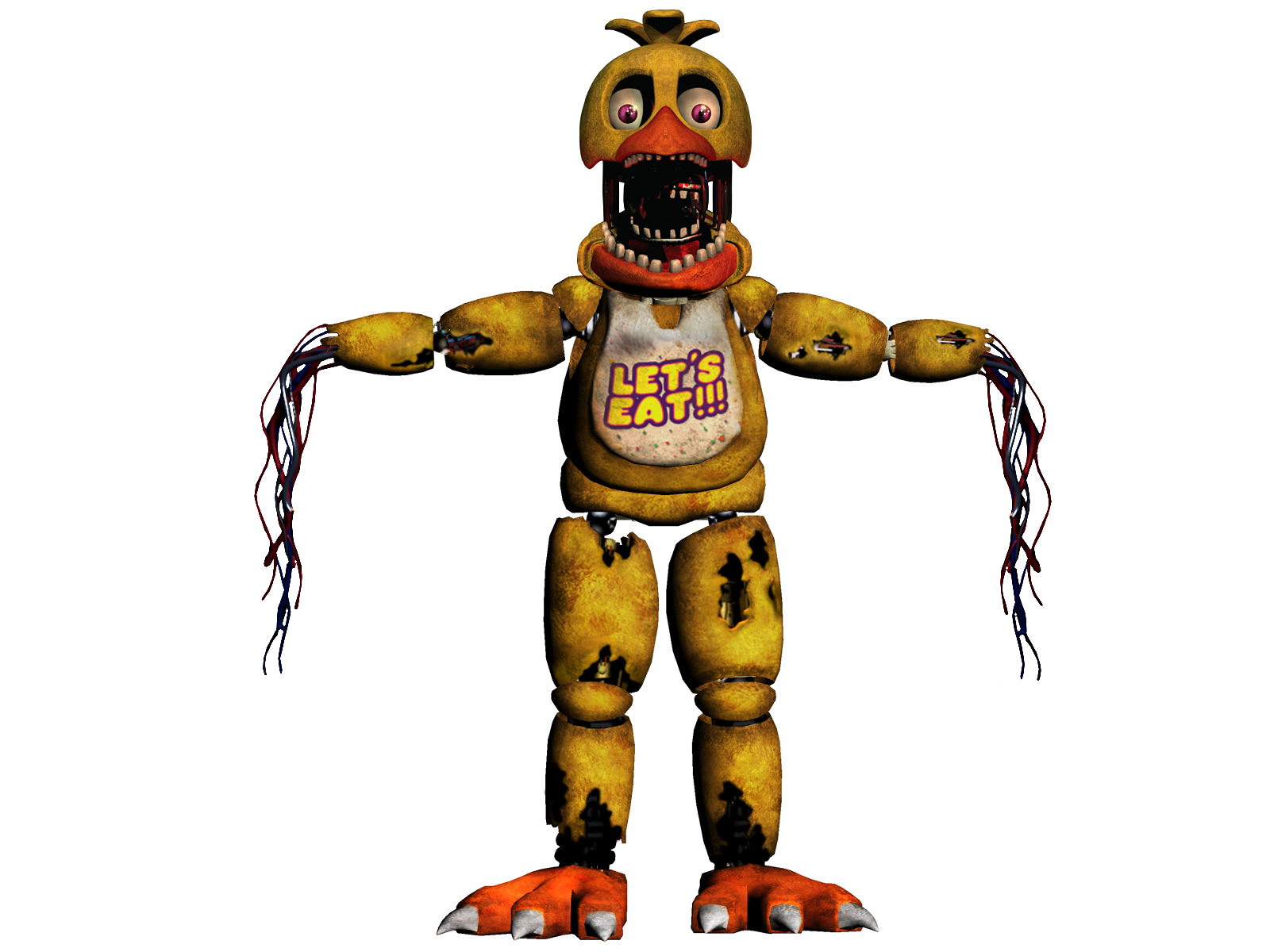 Withered Chica [REMAKE] by Spring-o-bonnie on DeviantArt