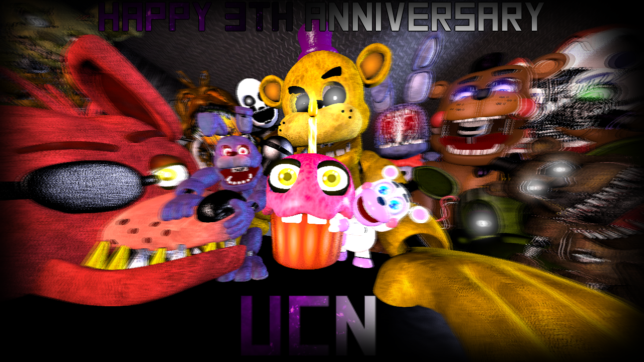 🔥 Happy 3rd Anniversary of UCN!! 🔥 [My digital art] :  r/fivenightsatfreddys