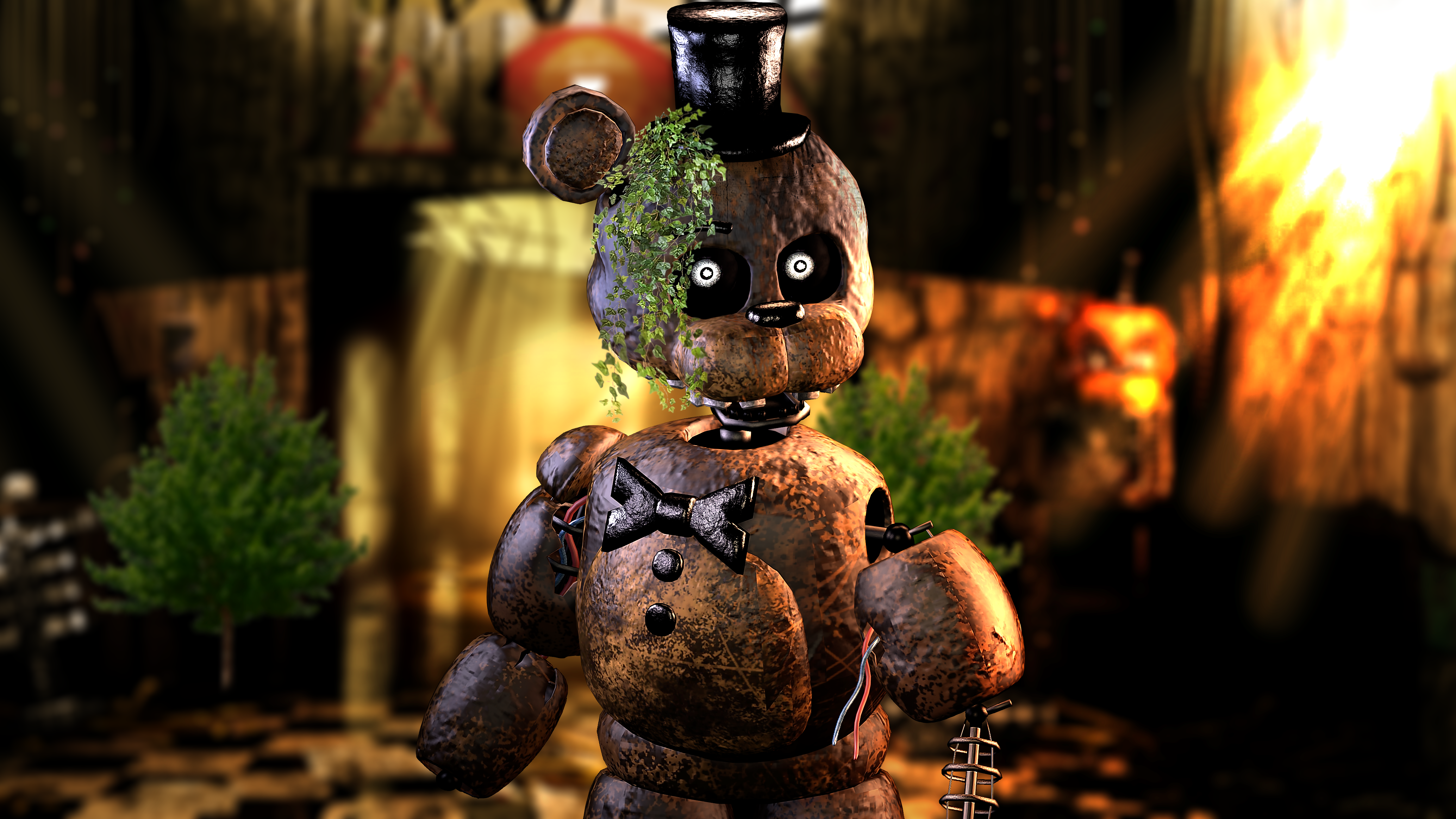 Fnaf UCN Nightmare Fredbear by Spring-o-bonnie on DeviantArt