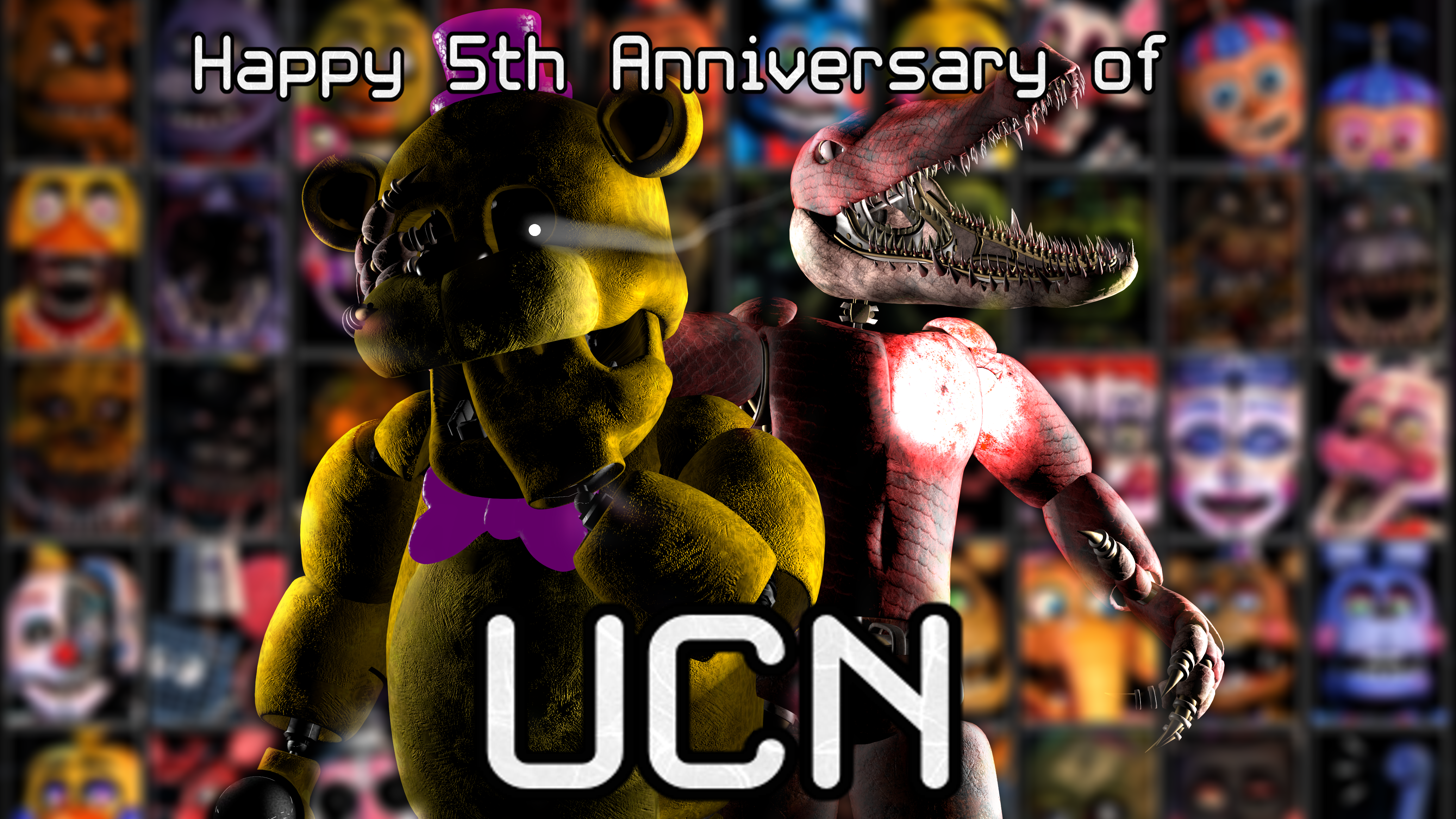 🔥 Happy 3rd Anniversary of UCN!! 🔥 [My digital art] :  r/fivenightsatfreddys