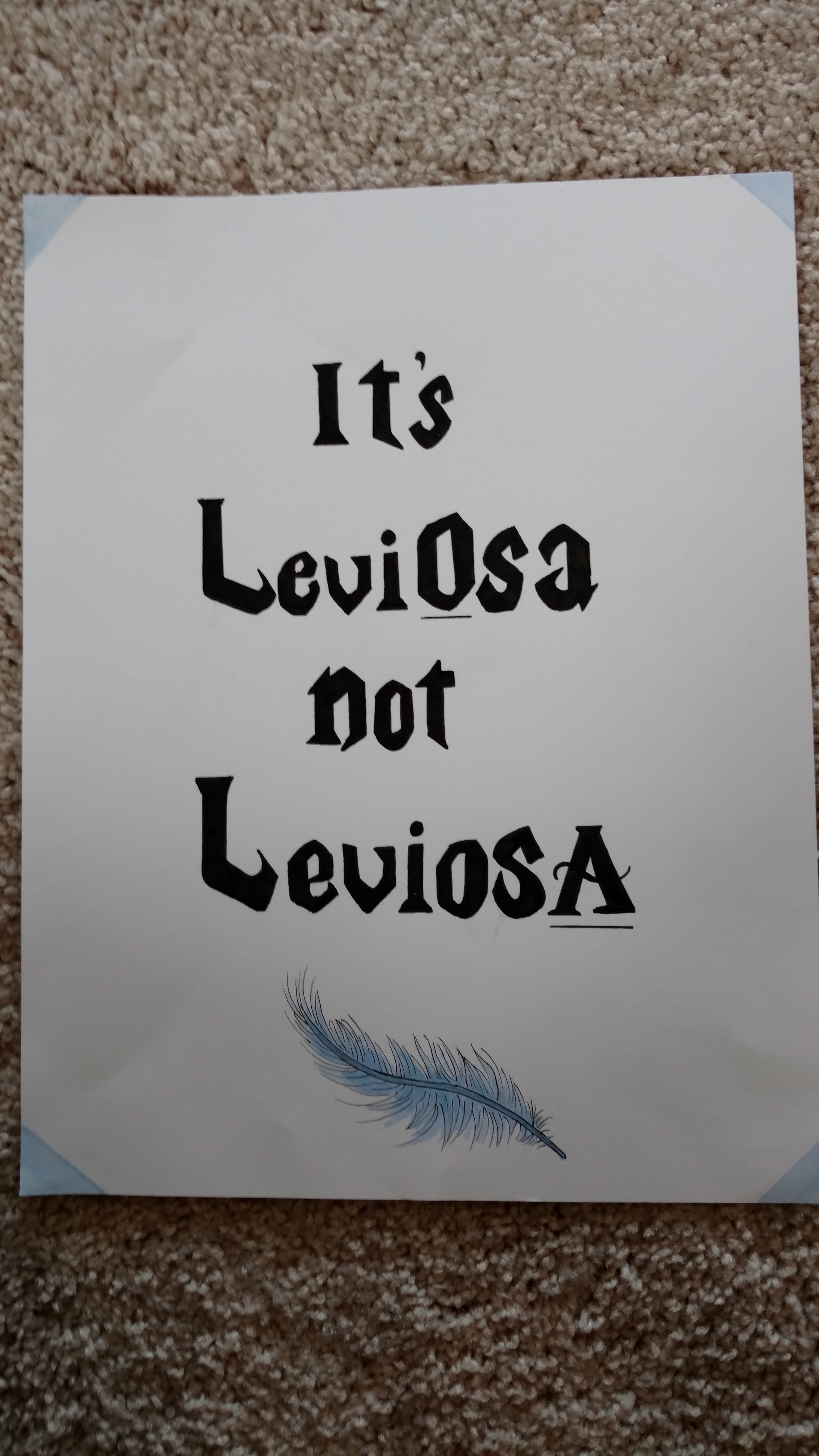 It's LeviOsa, not LeviosA!