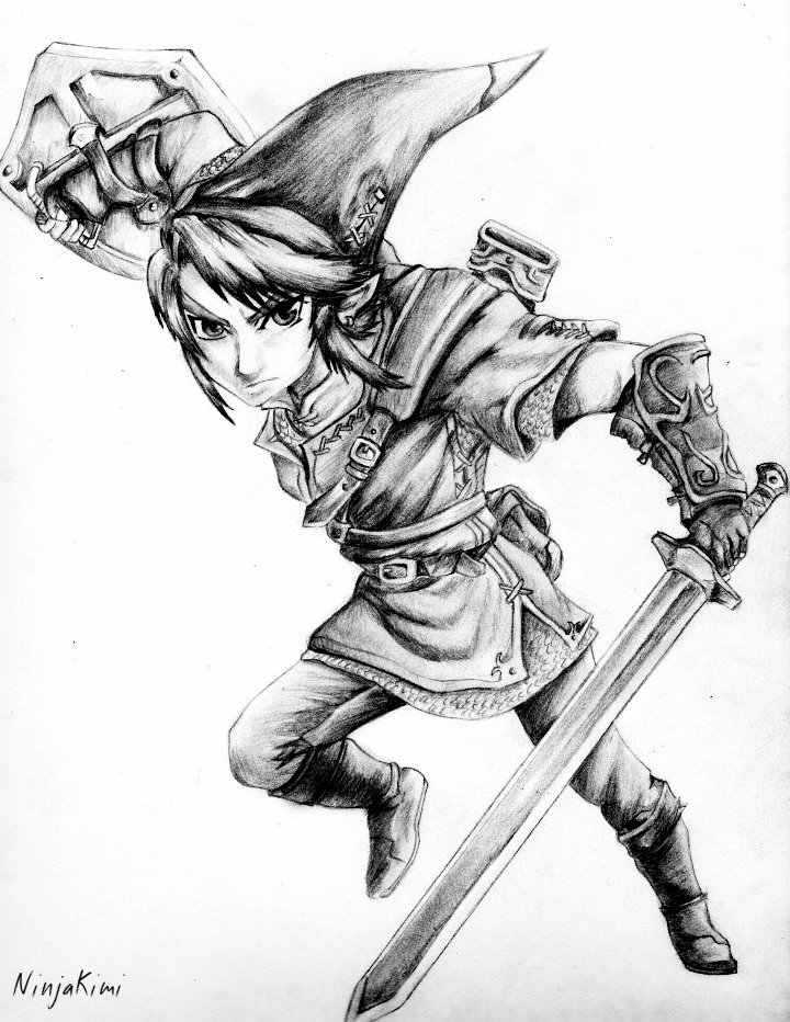 How to Draw Link - Zelda II The Adventure of Link - The Legend of Zelda  Drawing 