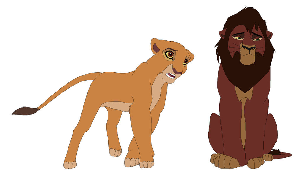 TLK Kovu and Kiara Lineart