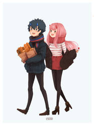 Morning Walk - Hiro X ZeroTwo