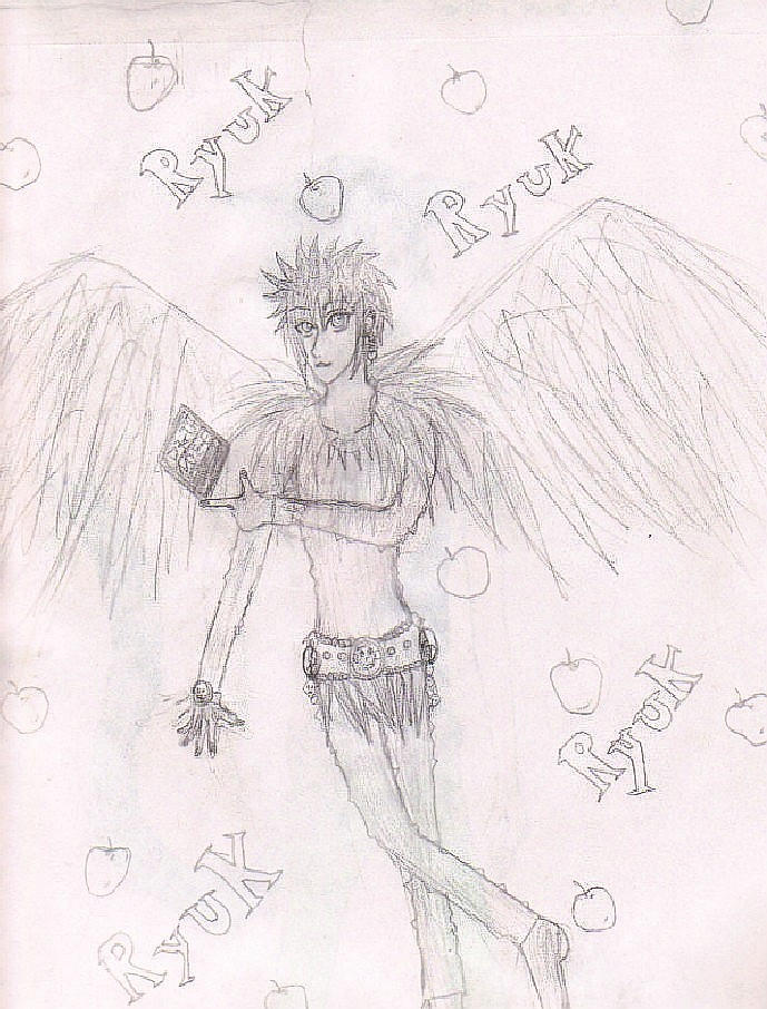 Human Ryuk...I guess by Inuchibiluv on DeviantArt
