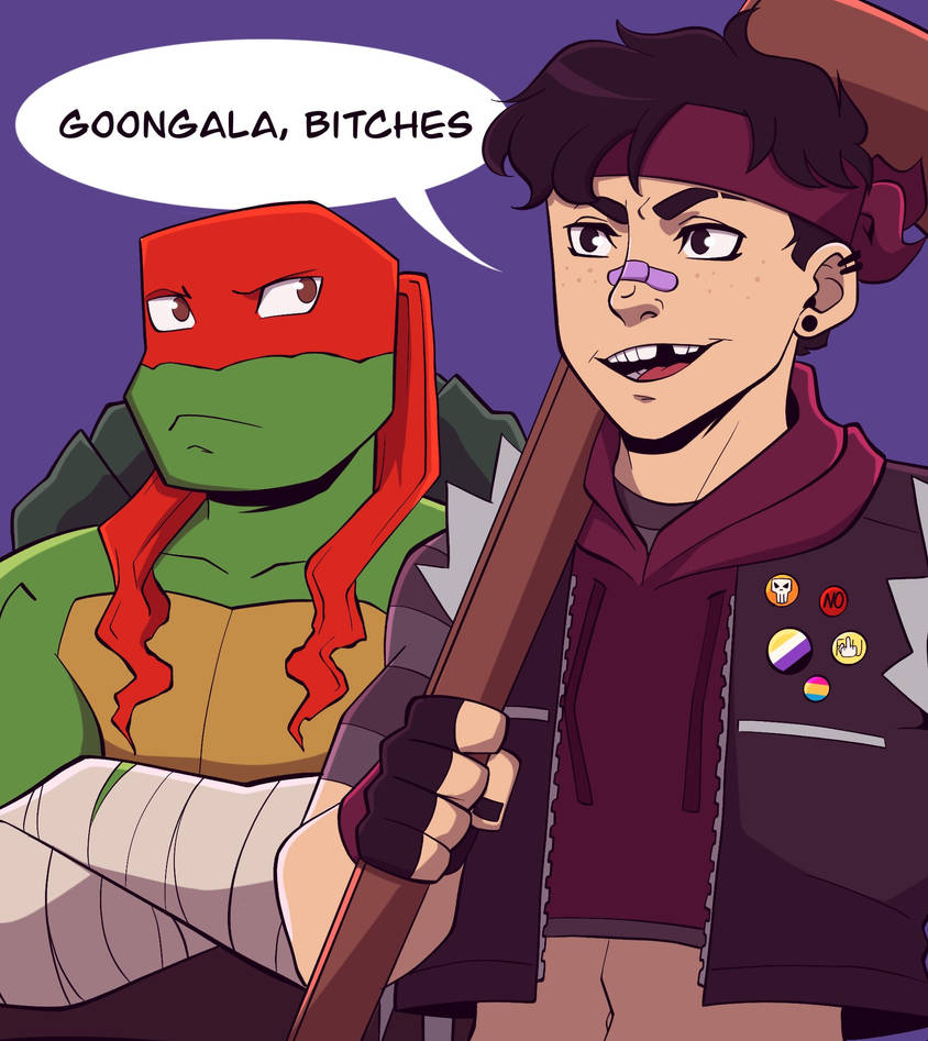 Raph and Casey by KayJay-O on DeviantArt