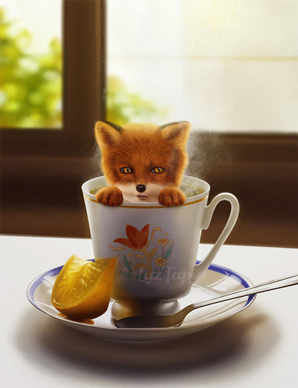 Fox tea by LuzTapia on DeviantArt