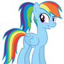Rainbow Dash With A Ponytail