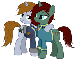 Littlepip and Snipey