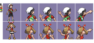 PUBLIC OrAs Protagonists Gba back front sprites