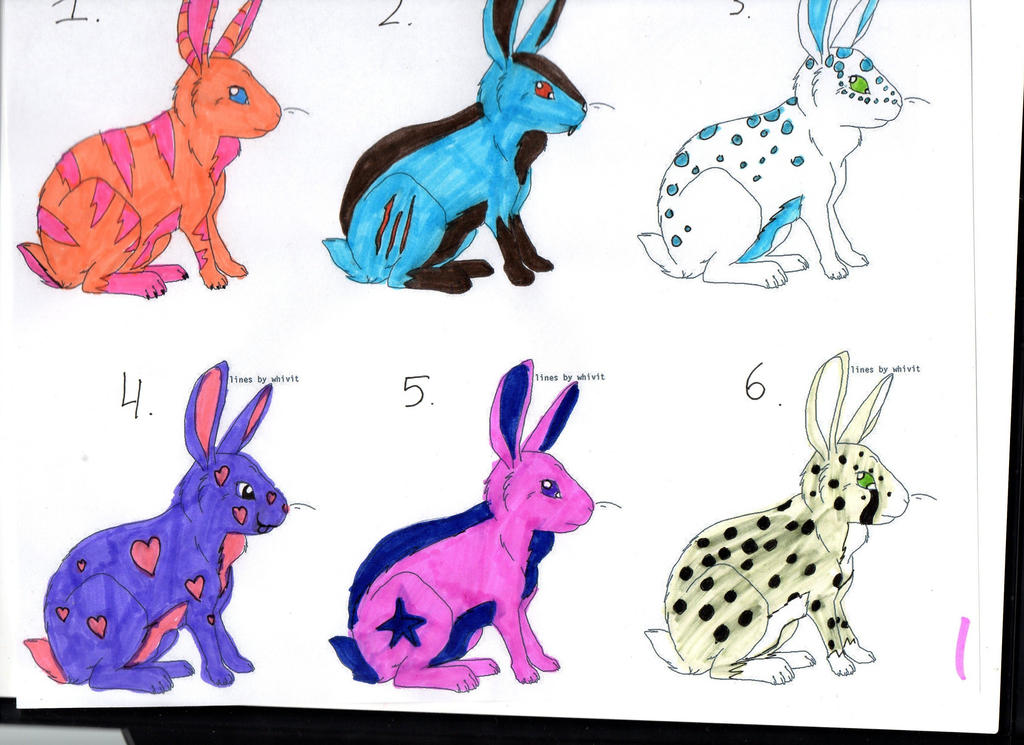 Rabbit adoptables! by Tardiswolf1 on DeviantArt