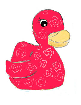 rose rubber duck