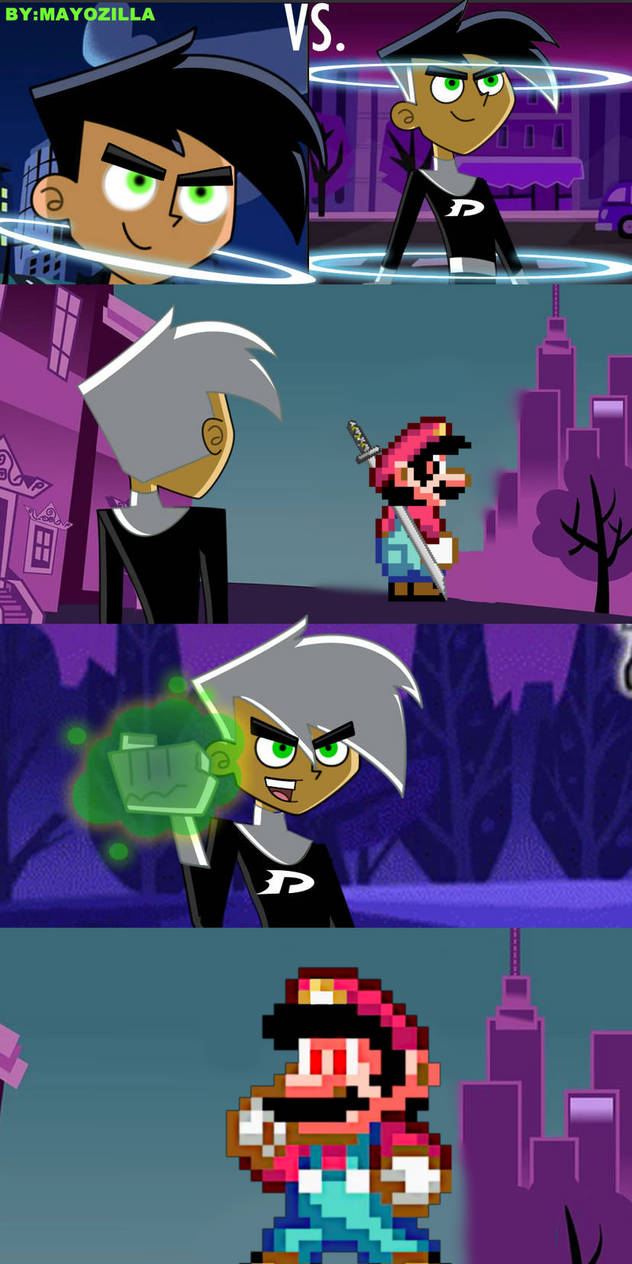 Danny phantom vs devil mario by jer40198 on DeviantArt