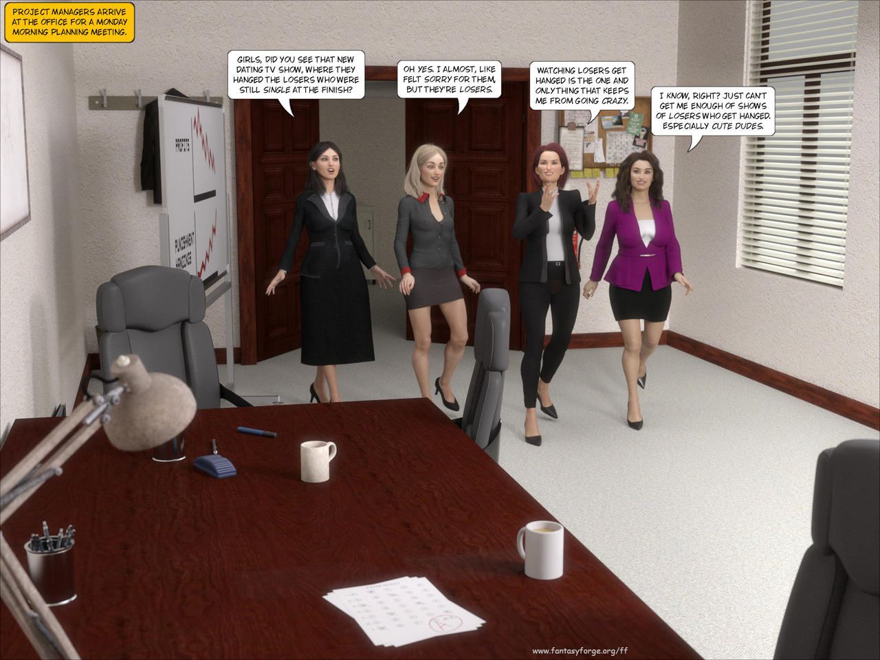 Lexfa Deviantart Office Office Meeting by FantasyForgeComics on DeviantArt