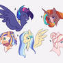 Mlp random ships headshots adopt closed