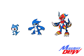 Digimon Sprites pokemon style