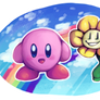 kirb and flower
