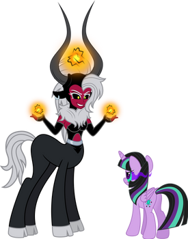 Twivine Sparkle and Lady Tirek