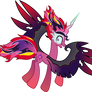 Fusion of Sunset Satan and Midnight Sparkle