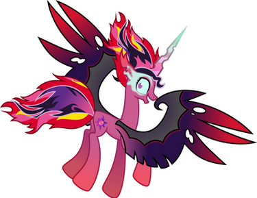 Fusion of Sunset Satan and Midnight Sparkle