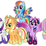Hyper Cutie Mark Form Mane 6 (COMMISSION)