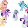 Flying Mane 6 and Starlight