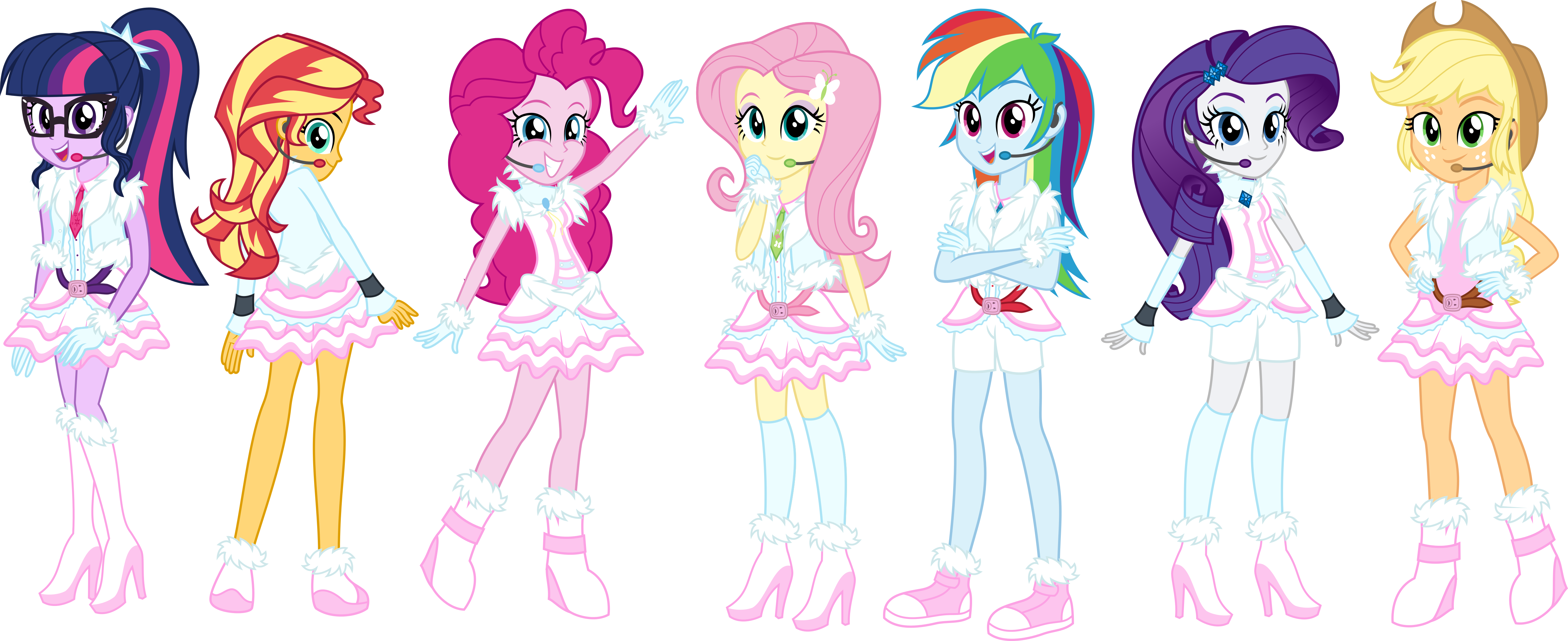 EqG Mane 7 - Winter Look (COM)