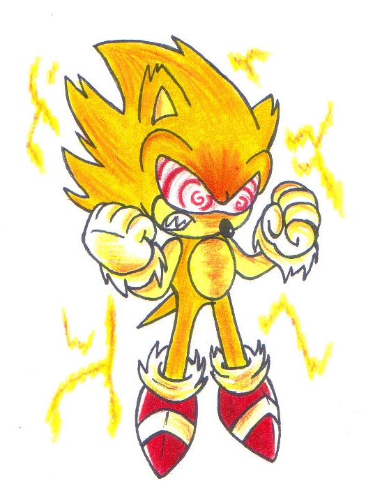 Super Sonic from Fleetway Comics Movie adaptation by Witheringsans on  DeviantArt